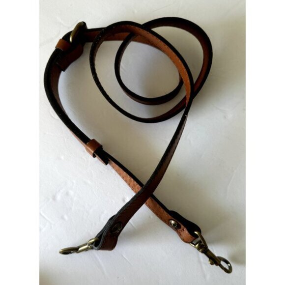 CLIP-ON PATRICIA NASH BROWN TAN LEATHER REPLACEMENT SHOULD XBODY STRAP NEW - Picture 11 of 12